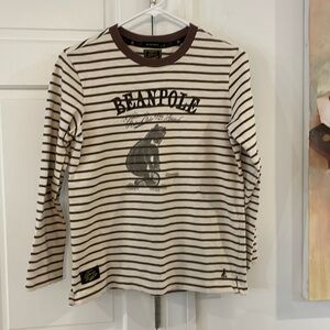 Boys heavy weight rugby long sleeved top Striped Bean Pole CH 155 US 12